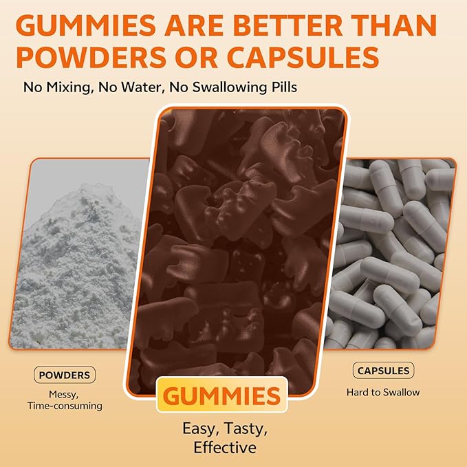 15-in-1 Cortisol Gummies, Cortisol Supplements with Magnesium Glycinate Ashwagandha Rhodiola Rose and L-theanine Complex for Relaxation, Zzz Support and Cortisol Levels, Orange Flavor, 60 Count