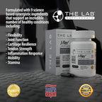 J-FLEX9 Advanced Joint Health Supplement + Cartilage Support & Tendon Function | Ingredients include: Chondroitin, Glucosamine, MSM, Curcumin, Boswellia Serrata, Collagen. Made in USA