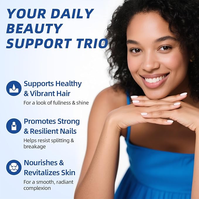 Liquid Biotin & Collagen Drops 20,000mcg--High Potency Hair Growth Vitamin Support - Biotin and Liquid Collagen Supplement for Women & Men - Glowing Skin Support, Healthy Hair & Nail Growth - 2 Fl Oz
