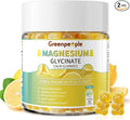 GREENPEOPLE Magnesium Glycinate Gummies 400mg - Sugar Free Magnesium Supplement with Magnesio Citrate, Vitamin D, and B6 for Calm Support & Sleep for Adults - High Absorption - Lemon Gummies