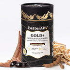Better Alt Gold+ Shilajit Gummies | with Ashwagandha, Safed Musli,Shilajit Resin & Ginger |Helps Boost Energy & Improves Stamina |1-Month Dietary Supplement|60 Gummies