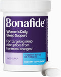 Women’s Daily Sleep Support for Stay-Asleep Relief – Bonafide Noctera – Melatonin-Free – for Hormonal Sleep Disruptions — 1 Month Supply (60 Tablets)