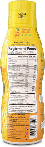 Premium Liquid Multivitamin For Kids | Sugar Free Kids Vitamins | 100% DV of 14 Vitamins for Kids | Multivitamin for Children Ages 4+ | Great Tasting, Non-GMO, Max 98% Absorption Rate- 16 oz, 32 Serv