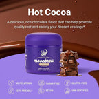MoonBrew Nighttime Magnesium Hot Cocoa Jar, Natural Sleep Aid Drink Mix for Adults - Calming Melatonin-Free Sleep Support - Sleepy Hot Chocolate Powder with L-Theanine, Chamomile & Zinc Glycinate