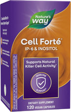 Nature's Way Cell Forté IP-6 & Inositol Immune Support Supplement with Calcium, Phosphorus, and Magnesium*, Gluten-Free, Vegan, 120 Capsules (Packaging May Vary)