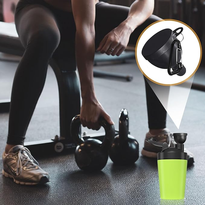 Protein Powder Containers (2 Pack), Portable Travel Containers with 100ml Funnel, Fitness & Travel Workout Accessory