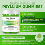 Psyllium Husk Gummies, 1500mg Psyllium Husk Fiber Supplement with Probiotics, Inulin, Chia Seed Powder for Gut & Digestive Health, Regularity, Vegan, Sugar Free, 60 Chewable