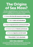 Lunakai USA Made Irish Sea Moss Capsules with Black Seed Oil, Ashwagandha, Burdock Root & Bladderwrack, 60ct