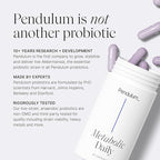 Pendulum Metabolic Daily - Multi-Strain Probiotic with Akkermansia muciniphila to Support Metabolism and Sustain Energy Levels - for Women and Men - 90 Capsules (1 Pack)