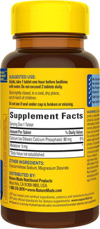 Nature Made Melatonin 5mg Extra Strength Tablets, 100% Drug Free Sleep Aid, Sleep Supplements for Adults, 300 Tablets, 300 Day Supply