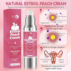 Natural Silky Peach Cream for Women, Plant-Based Estrogen Cream - Relieves Menopausal Vaginal Dryness & Itching, Regulates Female Hormonal Balance (1.76 fl.oz)