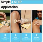 Natural Melatonin-Free Herbal Sleep Patches for Adults - No Added Hormones - 8-Hour Time-Release Formula - Ashwagandha, Magnesium, Passionflower, Valerian Root, Lemon Balm & Chamomile