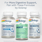 SOLARAY Super Digestaway Digestive Enzymes - Pancreatin, Papain, Ginger, Pepsin, Betaine HCl, Aloe Vera, and More - Digestion & Nutrient Absorption Support - Lab Verified - 90 VegCaps