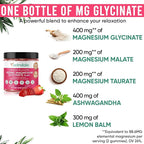 Adndale 180 CT Magnesium Glycinate Gummies 400 mg/Serv with Ashwagandha, Magnesium Malate & Taurate, Sugar Free Chews for Adults & Kids
