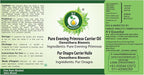 R V Essential Pure Evening Primrose Carrier Oil 100ml (3.38oz)- Oenothera Biennis (100% Pure and Natural Cold Pressed)