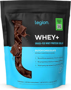 LEGION Whey+ Protein Whey Isolate from Grass Fed Cows (Chocolate, 15 Servings) - Whey Protein Isolate Powder, Low Calorie, Non-GMO, Sugar Free, Lactose and Gluten Free, All Natural Protein Powder