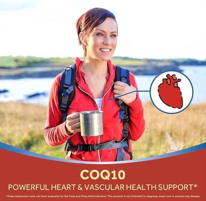 Doctor's Recipes CoQ10 200mg Per Serving, High Absorption Coenzyme Q10 Supplement with Olive Oil, Heart & Vascular Health, Energy Production & Antioxidant Support, 2 Month Supply, 120 Softgels