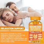 Magnesium Glycinate Gummies 600mg, Chewable Sugar Free Potassium Gummies with Magnesium Glycinate, Vitamin D, B6 and CoQ10 for Stress Relief, Body Support & Muscle, 2 Pack