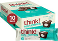 think! Protein Bars, High Protein Snacks, Gluten Free, Kosher Friendly, Sweet Treat, Chocolate & Creme Cupcake, 10 Count (Packaging May Vary)