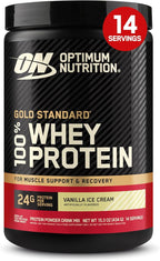 Optimum Nutrition Gold Standard 100% Whey Protein Powder, Vanilla Ice Cream, 1 Pound (Pack of 1)