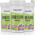 NaturalSlim Good Flora, Probiotics for Women & Men - Gut Health Supplements with 7 Powerful Strains for De-Bloating & Vitality - Probiotics for Digestive Health, 60 Vegetarian Capsules, 3 Pack