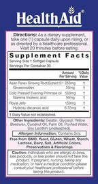 HealthAid Royal 3, with Evening Primrose Oil, Royal Jelly, Ginseng, Once Daily, 30 Capsules
