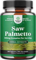 Natures Craft Saw Palmetto for Men with Beta Sitosterol - Saw Palmetto Extract Prostate Health Supplement for Men Bladder Control and Prostate Support - Restoring Hair Supplement - 200 Count
