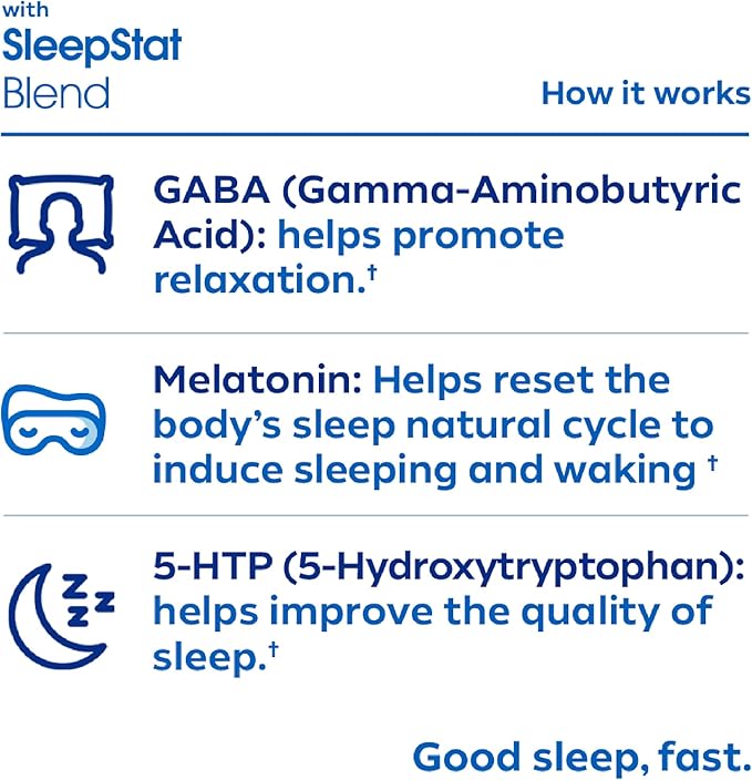 Dream Water Sleep Shots (24 Count) Sleep Aids for Adults - 5mg Melatonin, GABA, 5-HTP - Natural Snoozeberry Flavor (Blue Raspberry) - Liquid Melatonin Supplement - Zero Sugar & Gluten Free - 2.5 oz