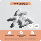 Pure Hyaluronic Acid Supplement 250mg with Vitamin C 50mg, 120 Vegan Capsules - Skin Hydration for Natural Glow, Hair, Nails, Bone & Joint Health Formula 120 Count (Pack of 12)