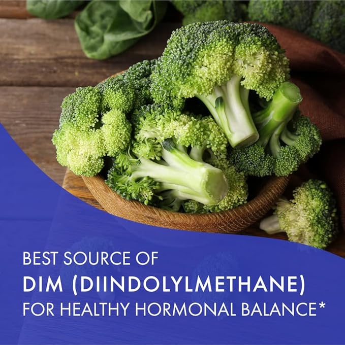 Dim D by Pure Essence - Natural Supplement for Estrogen Balance, Hormonal Acne, and Menopause Support with Vitamin D3, Calcium, Green Tea & Lycopene - 90 Capsules