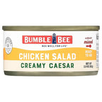 Bumble Bee Snack On The Run Creamy Caesar Chicken Salad with Crackers Kit - Ready to Eat Protein Snack Pack - 10g Protein per Box (Pack of 4)