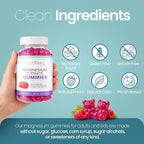 Sugar Free Calm Magnesium Citrate Gummies - High Absorption Calming Magnesium Citrate Gummy for Adults & Kids to Support Sleep, Stress Relief, Heart Health, Nerves, Muscles & Bones