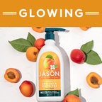 JASON Apricot and White Tea Glowing Body Wash, For a Gentle Feeling Clean, 30 Fluid Ounces