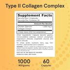 Jarrow Formulas® Type II Collagen Complex 1000 mg Supplements, Supports Skin and Joint Health, 60 Capsules, 30 Day Supply (Pack of 2)