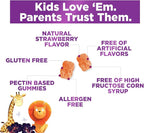 Multivitamin for Kids - Complete Daily Children's Multi Vitamin Gummy Chew with Vitamin D, B Vitamins, Zinc & More - Energy, Memory Focus & Immune Health Support - Natural Berry Flavor - 120 Gummies