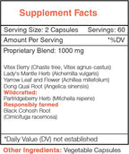Secrets of the Tribe Cycle Regulator 120 Capsules, 1000 mg, Vitex,Partridgeberry, Lady's Mantle, Black Cohosh, Yarrow, Dong Quai. Women's Health Formula (120 Capsules)