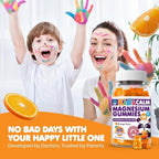 DR. MORITZ Sugar-Free Calm Magnesium Gummies for Kids and Adults - Non-GMO Magnesium Citrate Gummies - Orange Flavor - 2-Pack (120 Count)