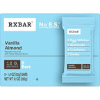RXBAR Protein Bars, 12g Protein, Gluten Free Snacks, Vanilla Almond (6 Boxes, 30 Bars)