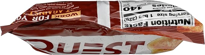 Quest Nutrition Protein Chips, BBQ, 22g Protein, 2g Net Carbs, 130 Cals, 1.2oz Bag, 1 Count, High Protein, Low Carb, Gluten Free, Soy Free, Potato Free