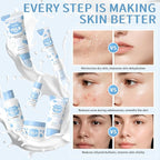 Milk Skin Care Set - 9PCS Milk Skin Care for Kids Ages 8-12 with Cleanser, Toner, Serum, Eye Cream, Face Cream, Sunscreen, Facial Masks - Deep Hydrating, Smooth & Delicate Skin for Girls & Women