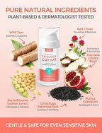 Women’s Balance Cream - Phytoestrogen Moisturizer with Wild Yam for Face & Body - Paraben-Free - Natural Balancing Skin Cream for Hydration - Firms & Revitalizes Dry, Sensitive Skin - 3.5oz