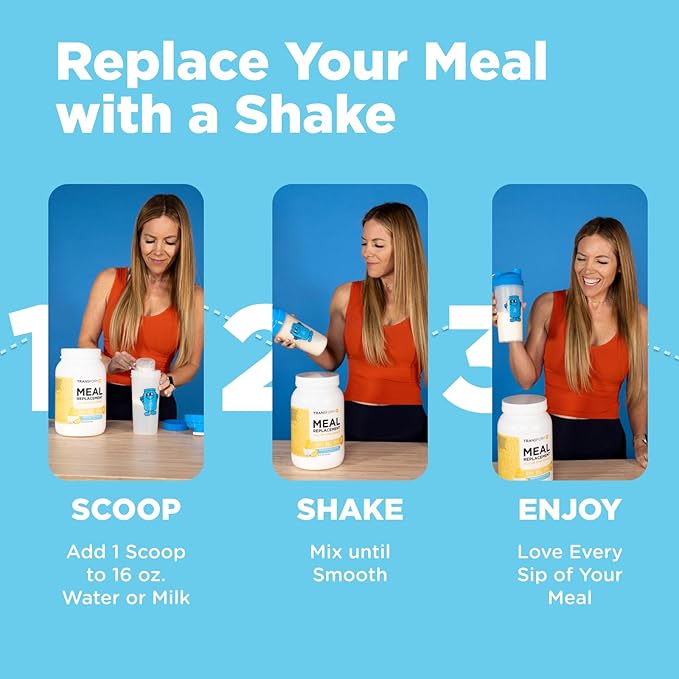 TransformHQ Meal Replacement Shake Powder 28 Servings (Pineapple Ice Cream Flavored) - Gluten Free, Non-GMO