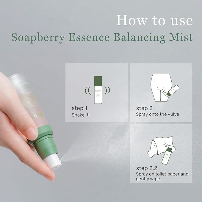 Feminine Care – All-Natural Soapberry Foaming Wash & Mist Sets, pH-Balanced and Hypoallergenic, Fragrance & Paraben-Free, Odor Control, Soothes Itchy, Dry, Sensitive Skin, Pregnancy-Safe