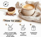 Mushroom Coffee - French Roast Style Instant Coffee + Lion’s Mane 900mg for Focus + Reishi, Chaga & Turkey Tail - 10-in-1 Mushrooms Fruiting Body Adaptogen Blend, Sugar Free, 35 Servings