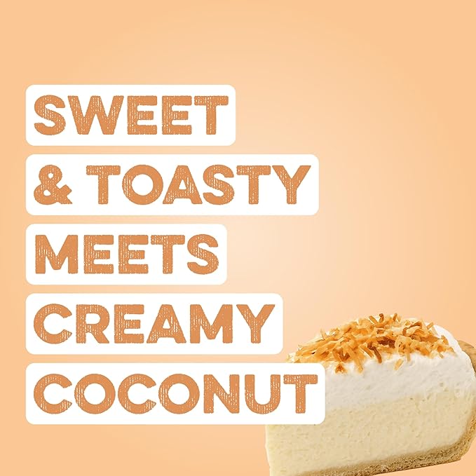 Clean Simple Eats Whey Protein Powder, Coconut Cream Flavor Naturally Sweetened, 100% Grass Fed Protein Powder with Digestive Enzymes & No Artificial Ingredients, Gluten Free, 30 Servings