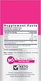 NeoCell Collagen Peptides Powder Packets | 20 Stick Packs | Grass Fed Bovine | Unflavored Supplement | Hair, Skin, & Nails | for Women and Men