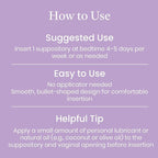 NewLife Naturals Vitamin E Vaginal Suppositories 38IU ESoothe - Moisture & Hydration Support - All Natural Estrogen Free Feminine Care - 24 Inserts