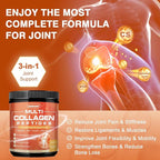 ZEBORA Multi-Collagen-Peptides-Powder with MSM & CS for Joint, Type I II III V X Hydrolyzed Collagen Peptides with Hyaluronic Acid & Vitamin C for Women and Men Hair, Skin, Nails, Non-GMO, 35 Servings