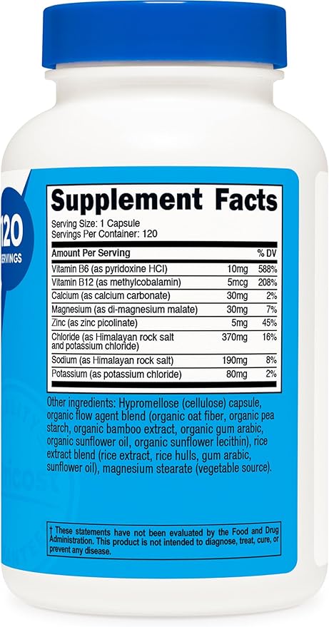 Nutricost Electrolyte Complex Advanced Hydration (120 Capsules) - 8 Hydrating Electrolytes & Vitamins, Gluten Free, Non-GMO, Vegetarian