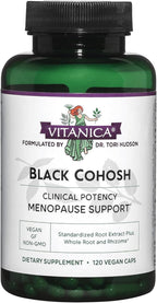 Vitanica Black Cohosh, Cimicifuga Extract Plus, Vegan, 120 Capsules